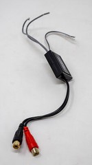 Speaker Wire to RCA Hi/Low Adapter Converter Line Level Output Audio Video Car