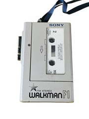 Sony Walkman WM-F1 FM Cassette Player Vintage Tested Working Japan With Manual