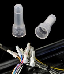 100 PCS PACK 12-10 Gauge Transparent Closed End Crimp Cap CAPS Wire UL Approved