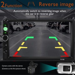 Double 2 Din 7″ IOS/Android 13 Car Stereo GPS Navi Radio Bluetooth CarPlay w/Cam