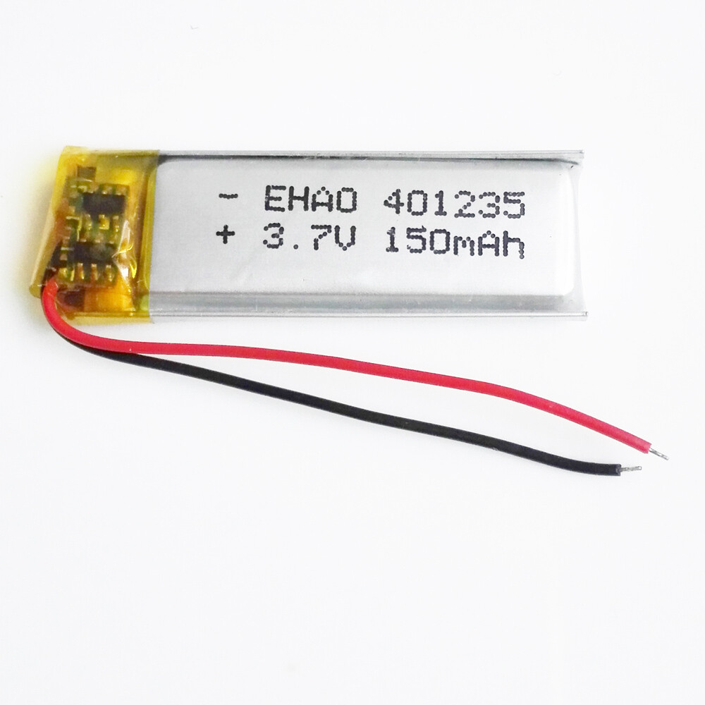 3.7V 150mAh Lipo Rechargeable Battery 401235 For MP3 Bluetooth Bracelet Selfie