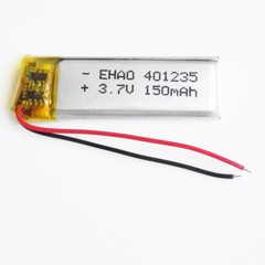 3.7V 150mAh Lipo Rechargeable Battery 401235 For MP3 Bluetooth Bracelet Selfie