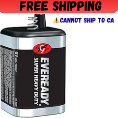 EVEREADY 6V Battery, Super Heavy Duty 6 Volt Battery, 1 Count