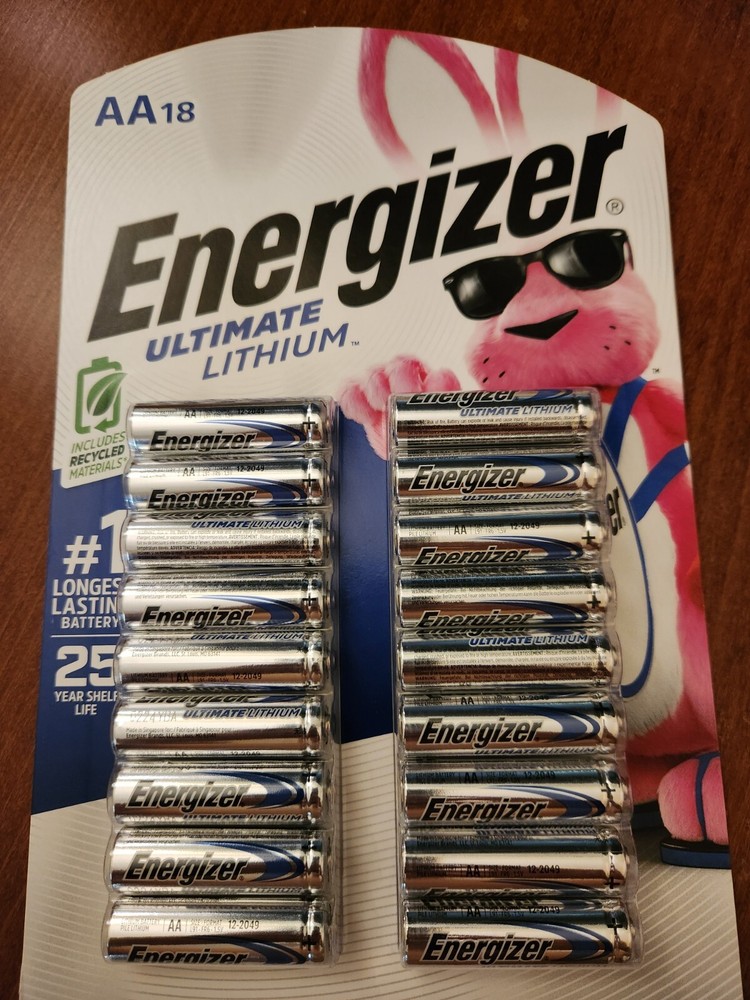 18 Pack AA Energizer ULTIMATE LITHIUM Longest Lasting Battery Leak Proof Exp2050
