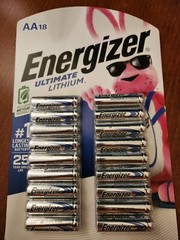 18 Pack AA Energizer ULTIMATE LITHIUM Longest Lasting Battery Leak Proof Exp2050