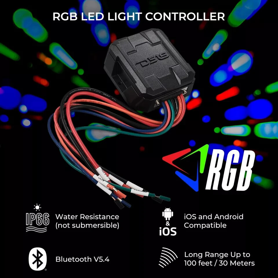 DS18 LC-RGB LED Light Bluetooth Controller Water Resistant Marine Boat IP66 v5.4