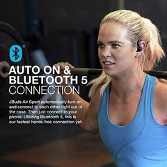 JLab JBuds Air Sport True Wireless Earbuds Black EBJUDS AIRSPRTBLK82