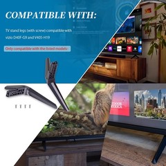 Black TV Base Stand Legs Feets w/ Screw For VIZIO TV V405-H19 D40F-G9 40″ Class