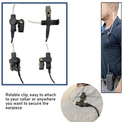 1/2 Set 3.5mm Listen Only Acoustic Tube Police Headset Earpiece For Motorola NEW