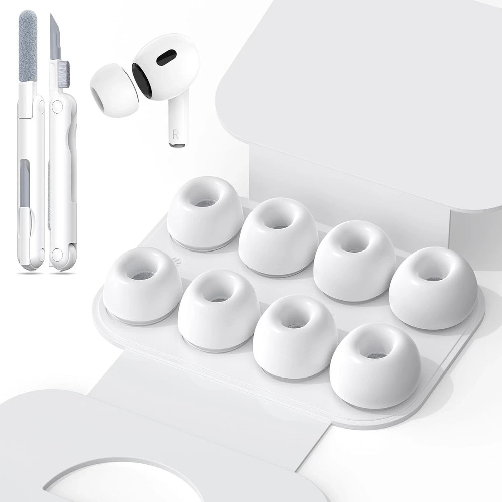 4 Pairs Replacement Ear Tips for Airpods Pro 2Nd/1St Generation with Portable St