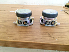 Pair Vintage Heavy Duty 4″ Midrange / Small Sub 25watt 8Ω Speaker 73J NICE