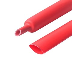 4 AWG Gauge Copper Lugs w/ BLACK & RED Heat Shrink End Ring Terminals Wire 20pcs