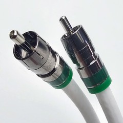 RCA Audio Cable, Solid Copper Core 18AWG, 75 Ohm, Gold Plated Pin, 1ft to 200ft