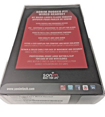 NEW LOT *100 PACK* Sonim Rugged PTT Wired Headset | RWRHS-10001-U