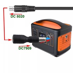 DC7909 DC8020 Adapter 2PCS ABS Metal Solar Panel Extension for Camping Marine