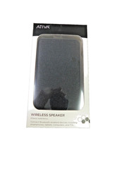 Ativa Fabric-Covered Wireless Bluetooth Speaker Black, Universal Connection