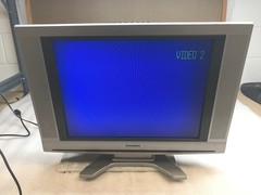 Sylvania 6620LCT LCD Color TV Retro Gaming TV Pwr RCA Cble Inc – No Remt