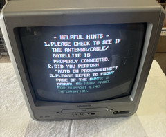 Magnavox MWC13D6 TV 13″ Built-in DVD Player Silver/Black, Retro Gaming, WORKS