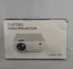TopTro TR21 Mini WiFi HDMI Bluetooth 1080P Video LED Projector In White