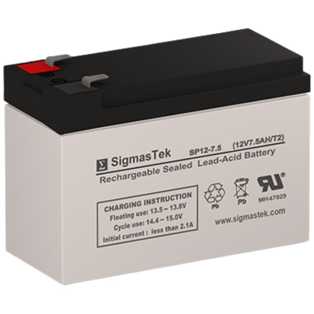 SigmasTek SP12-7.5 (T2) SLA AGM Battery Replacement for Haijiu HG712