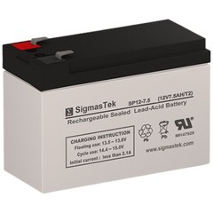 SigmasTek SP12-7.5 (T2) SLA AGM Battery Replacement for Haijiu HG712