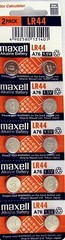 LR44 Maxell (2 piece) LR44 MAXELL A76 L1154 AG13 357 New Alkaline Battery