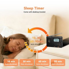 Retekess V115 Portable AM/FM/SW Radio MP3 Player Rechargeable Digital Gifts Home
