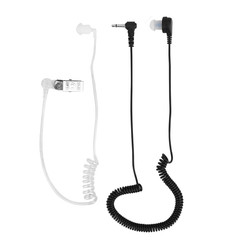 3.5mm Mono Listen Only Surveillance Acoustic Tube Earpiece Headset Anti
