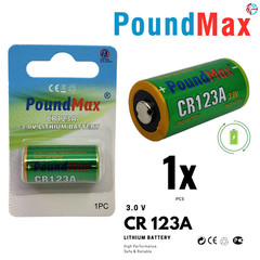 PoundMax CR123A 3.0v Lithium Camera Battery – 1 Count