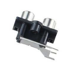 Brand New 2PCS RCA Female Socket Panel Mount Connector for Left & Right Audio