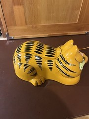 Tyco Garfield Vintage/Retro Corded Telephone Mute Redial Ringer Orange/Black