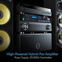 Pyle Bluetooth 3000W 2-Ch Hybrid Pre-Amplifier w/ USB/SD/AUX/AM/FM Radio P3001BT