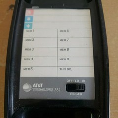 AT&T Trimline Phone 230 Telephone Black Push Button Desktop