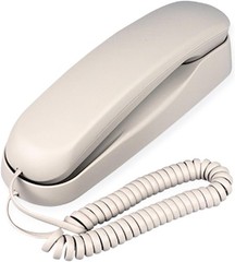 Trimline Corded Wall Phone – Elegant White Analog Phone for Seniors, 3.15”x9.06”