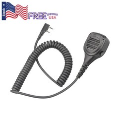 NEW Waterproof Speaker Microphone PTT For Baofeng UV-82L UV-5R Two Way Radio