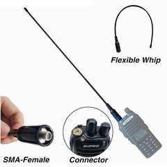 2-Pack Dual Band 144/430MHz SMA-Female for Baofeng UV-5R V Nagoya NA-771 Antenna