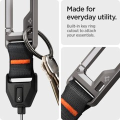 For AirPods Pro 2 | Spigen Lanyard with Carabiner Durable Strap with Clip