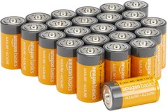Amazon Basics 24-Pack C Cell Alkaline All-Purpose Batteries 1.5 Volt New, Sealed