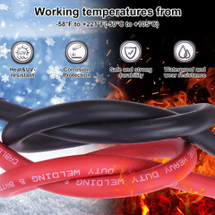 8 AWG Battery Cable 8 Gauge Wire Pure Copper Battery Power Inverter Cables wi…