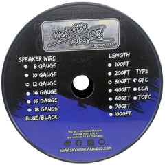 300′ feet OFC TRUE 12 Gauge AWG BL/BK Oxygen Free Speaker Wire Car Home Audio