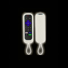 1Pc Silicone Protective Remote Control Cover For Roku TV Remote Holder Glow Case