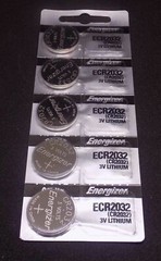 5 PC ENERGIZER CR2032 WATCH BATTERIES 3V LITHIUM CR 2032 DL2032 BR2032