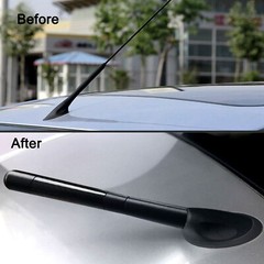 Universal Car Auto FM AM Radio Antenna Aerial Aluminum Alloy Carbon Fiber 4.7″