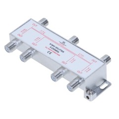 6-Way TV Coaxial Cable Splitter 5-2300 MHz for RG6 RG59 Antenna HDTV Satellite