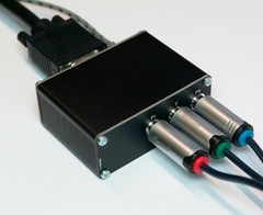 YPbPr to VGA RGB transcoder/converter
