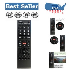Effortless Control: Universal Replacement Remote for All Toshiba TVs, 5-Button