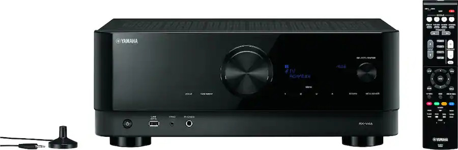 Yamaha RX-V4A 5.2-Channel AV Receiver | 8K HDMI – MusicCast – Wi-Fi – eARC