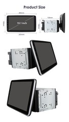10.1” Android 12 8+128GB Rotatable Carplay Stereo Radio GPS Wifi Double 2 DIN