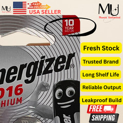 2 PACK ENERGIZER CR2016 ECR2016 Fresh Stock Lithium Battery Exp Date 2033+