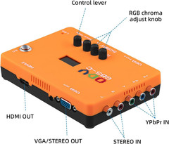 ODV-GBS-C Component Vga/Scart to VGA/HDMI Scan Converter for Retro Gaming Consol